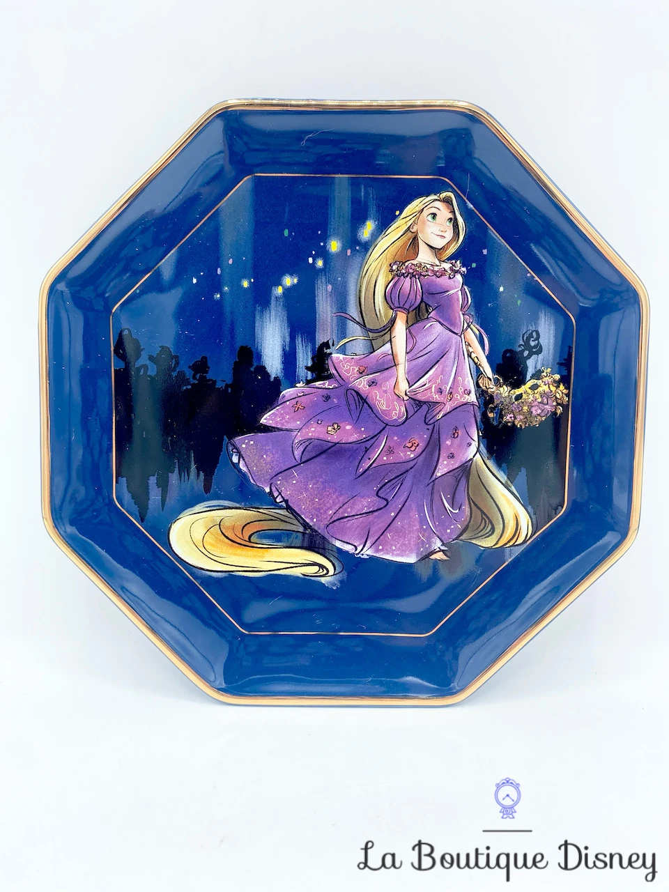Assiette Raiponce Midnight Masquerade Series Disney Store Designer Collection Édition Limitée