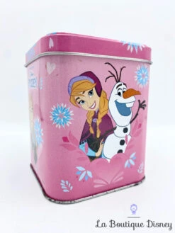 Boite Métal Anna Elsa La Reine Des Neiges Disney Frozen Balocco Rose Gâteaux Biscuits