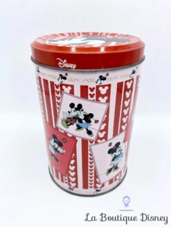 Boite Métal Minnie Mouse The Original Known World Wide Disney Jacobsens Biscuits Gâteaux Rouge