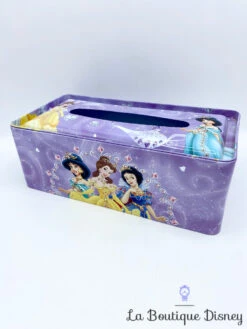 Boite Métal Mouchoirs Princesses Disney Princess Jasmine Belle Blanche Neige Violet
