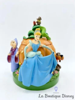 Boite Résine Cendrillon Disney Vintage Citrouille Fée Marraine Pataud