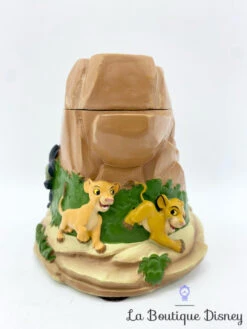 Boite Résine Le Roi Lion Disney Vintage Rocher Simba Nala Hyènes