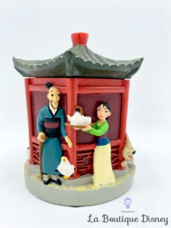 Boite Résine Mulan Disney Vintage Temple Fa Zhou Petit Frère