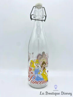 Bouteille Verre Cendrillon Aurore Belle Princess Disney Vintage Carafe
