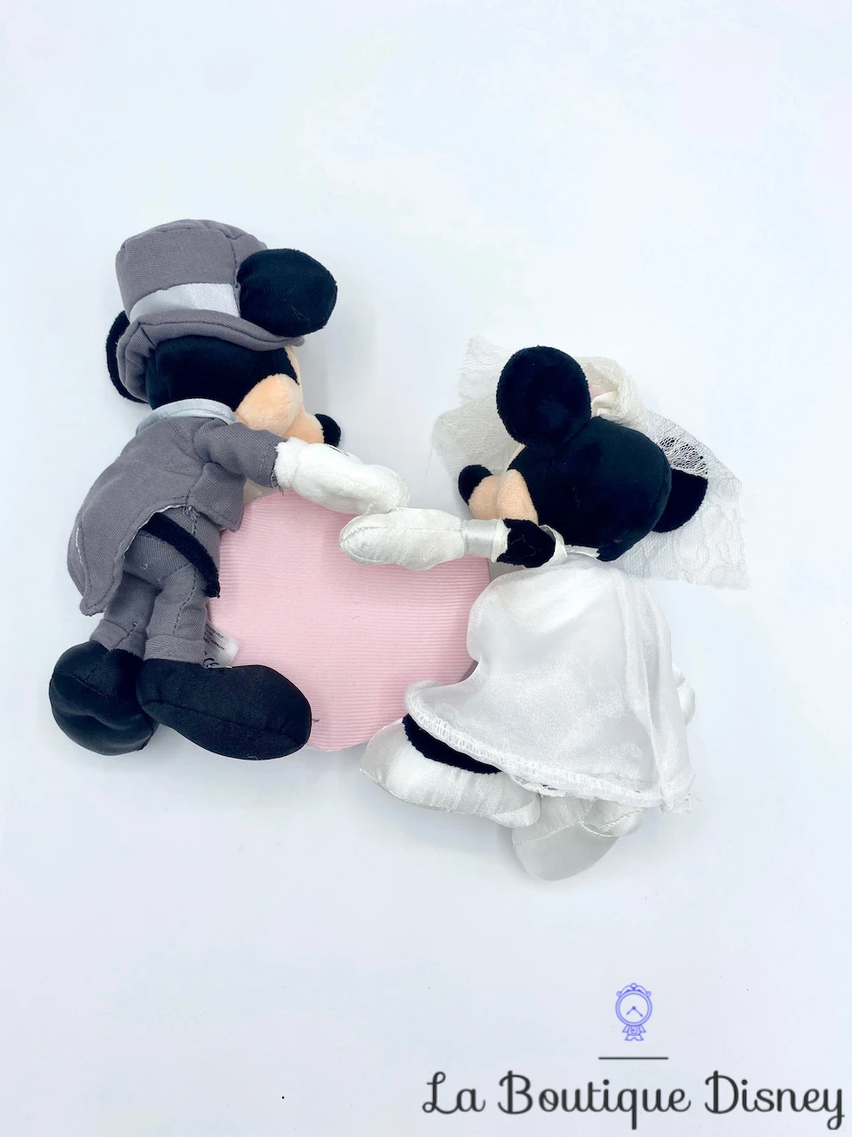 Cadre Photo Peluche Mickey Minnie Mariage Disney Store 2006 Mariés Coeur – Image 3