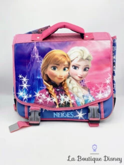 Cartable Anna Elsa La Reine Des Neiges Disney Frozen Bagtrotter Rose Bleu Sac à Dos école