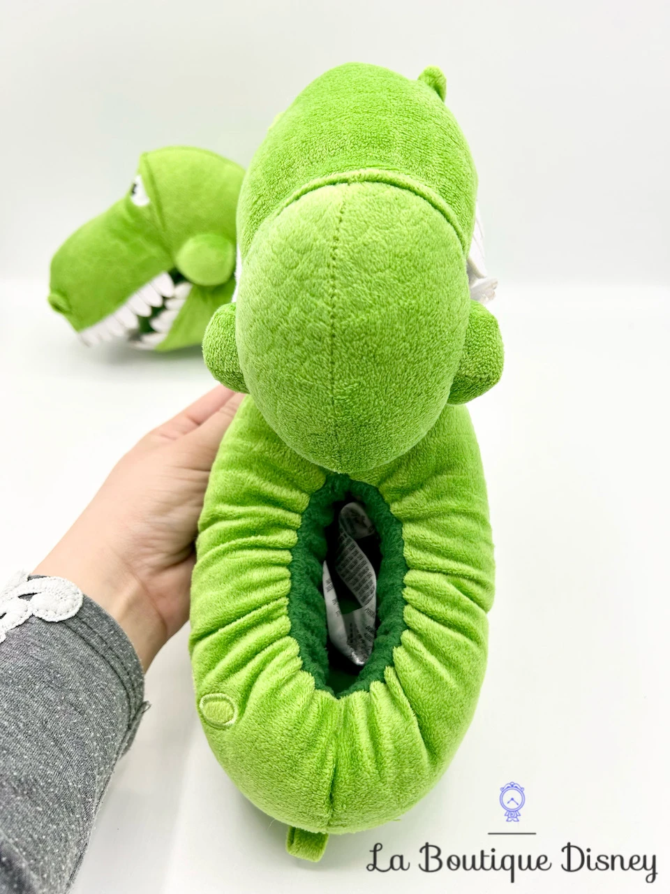 Chaussons Rex Toy Story Disney Store 2019 Taille 27-28 Pantoufles Relief Dinosaure Vert – Image 4