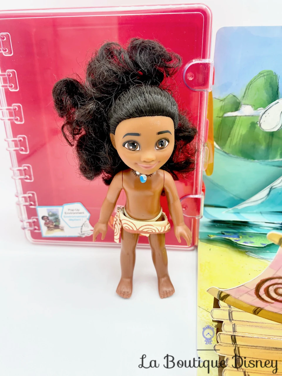 Ensemble De Jeu Coffret Mini Poupée Vaiana Animators Collection Disney Store Pop Up Environnement Valise – Image 2