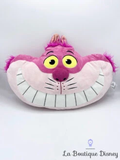 Coussin Chat Cheshire Disney Store 2017 Alice Au Pays Des Merveilles Peluche Visage Chat Rose