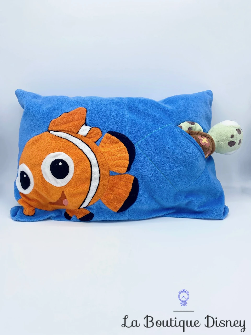 Coussin Némo Squiz Disney Store Oreiller Bleu Le Monde De Némo Poisson Peluche Tortue – Image 4