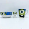 Ensemble Vaisselle Bob Razowski Monsters University Disney Total Bol Tasse Coquetier Monstres Academy