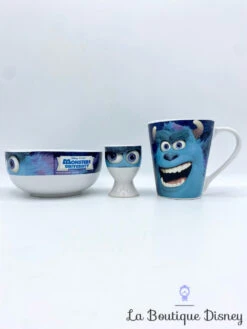Ensemble Vaisselle Sulli Monsters University Disney Total Bol Tasse Coquetier Sully Monstres Academy