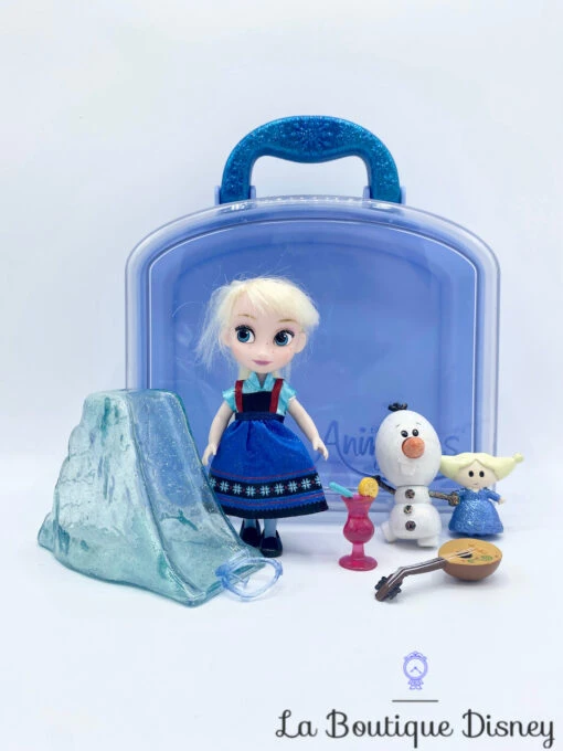 Ensemble De Jeu Coffret Mini Poupée Elsa La Reine Des Neiges Animators Collection Disney Store Valise