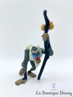 Figurine Rafiki Le Roi Lion Disney Vieux Singe Gris Bâton 5 Cm