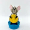 Figurine Roquefort Les Aristochats Disney Bouchon Smarties Souris Grise Vintage 7 Cm