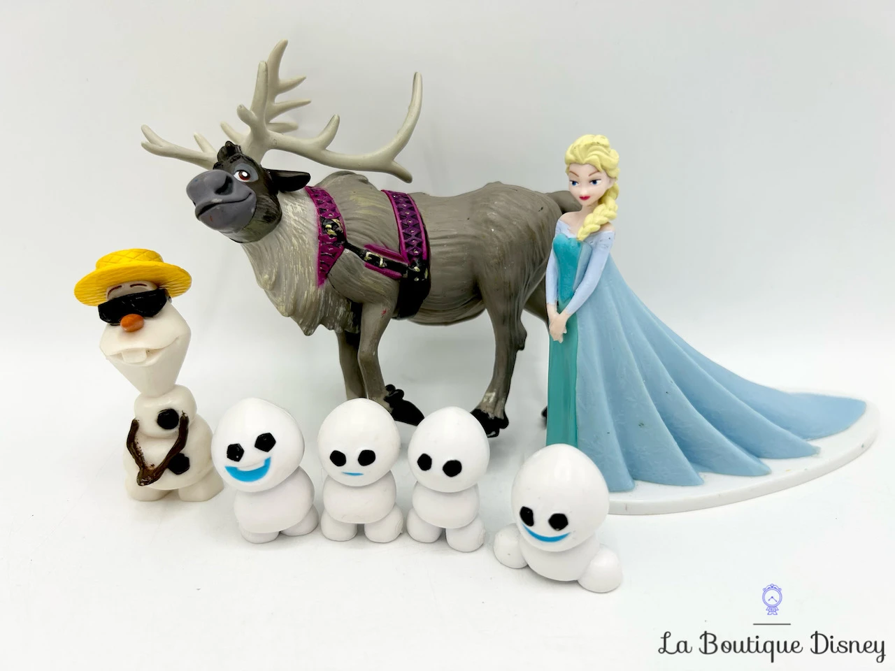 Figurines Elsa Olaf Sven Snowgies Disney La Reine Des Neiges Plastique 10 Cm – Image 2