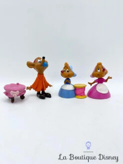 Figurines Jaq Perla Mary Souris Cendrillon Disney T7245 RARE