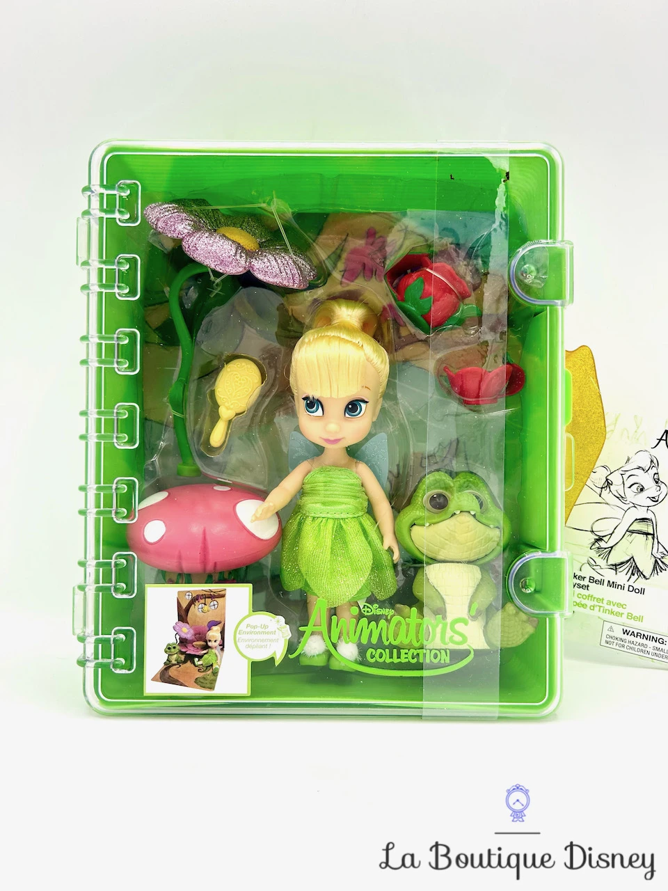 Ensemble De Jeu Coffret Mini Poupée Fée Clochette Animators Collection Disney Store Pop Up Environnement Valise – Image 3