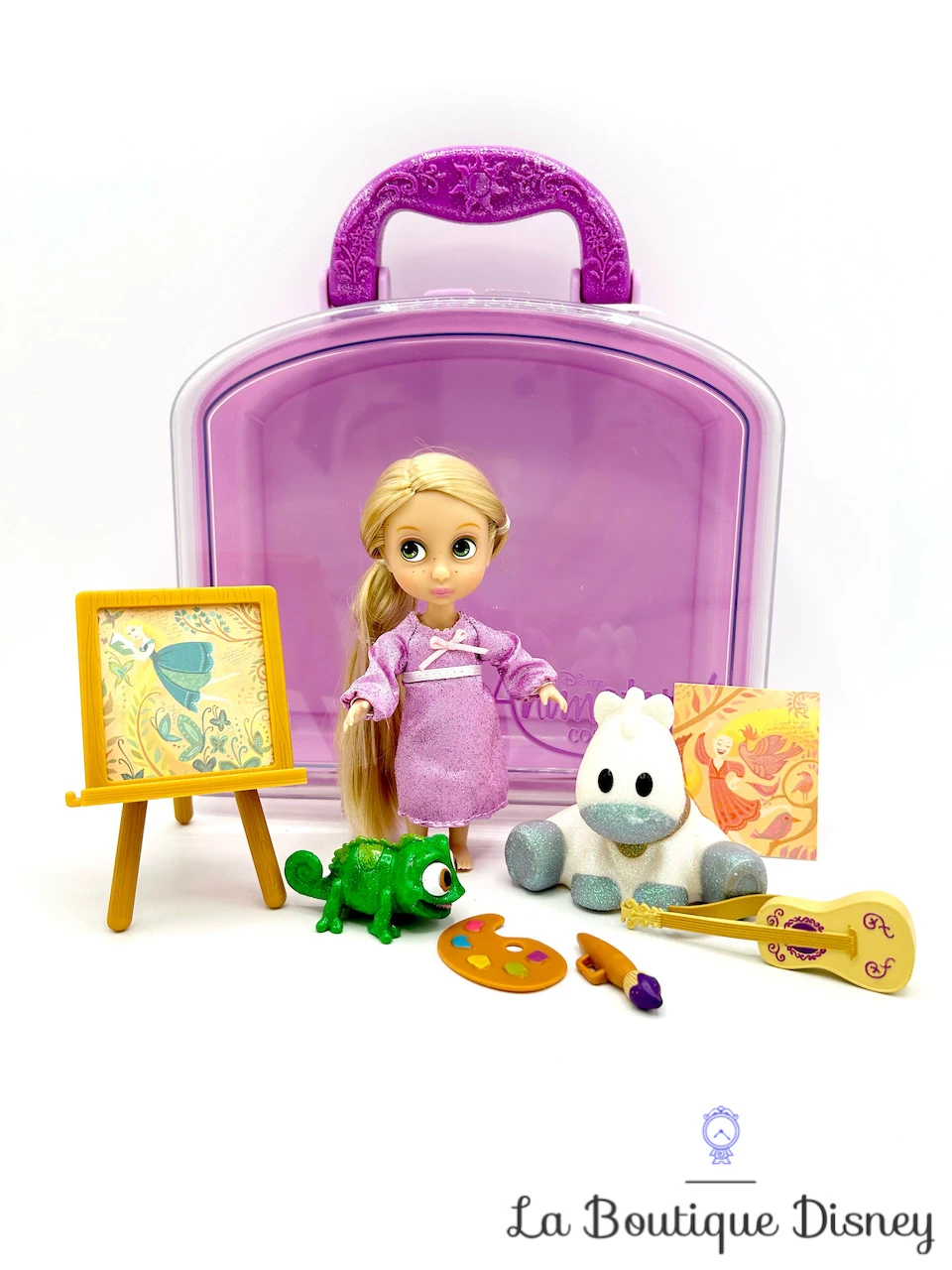 Ensemble De Jeu Coffret Mini Poupée Raiponce Animators Collection Disney Store Valise