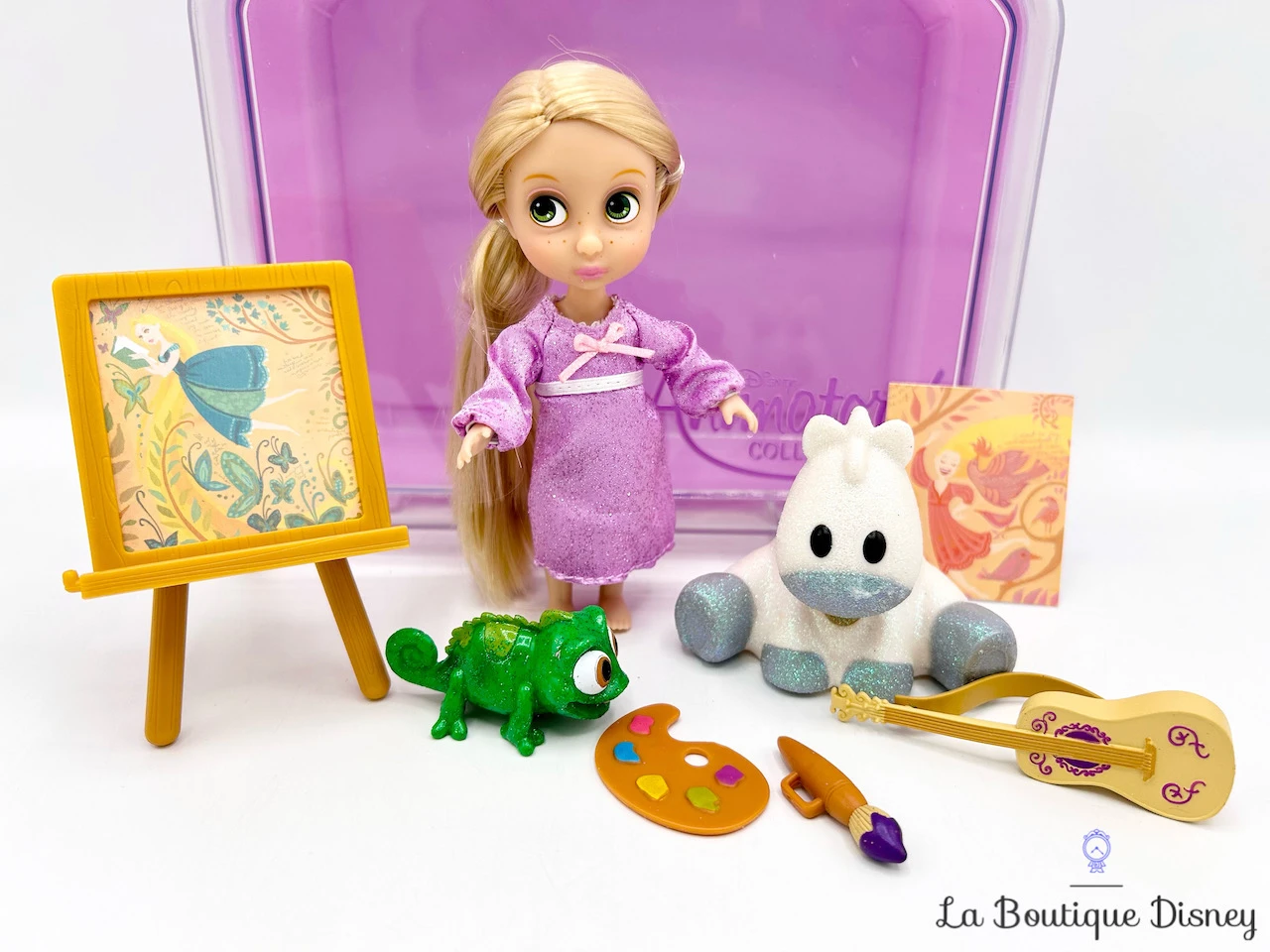 Ensemble De Jeu Coffret Mini Poupée Raiponce Animators Collection Disney Store Valise – Image 2