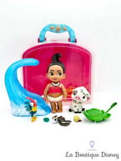 Ensemble De Jeu Coffret Mini Poupée Vaiana Animators Collection Disney Store Valise