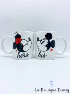 Paire Tasses Mickey Minnie Mouse Disney Mug His Her Ombre Duo