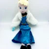 Poupée Chiffon Elsa La Reine Des Neiges Disney Store Peluche Cape Fourrure Hiver 53 Cm