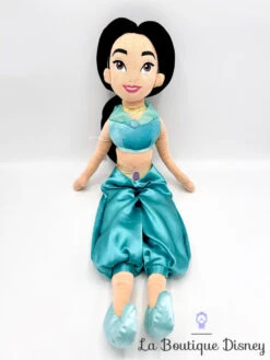 Poupée Chiffon Jasmine Disney Store Aladdin Peluche Princesse Bleu 54 Cm