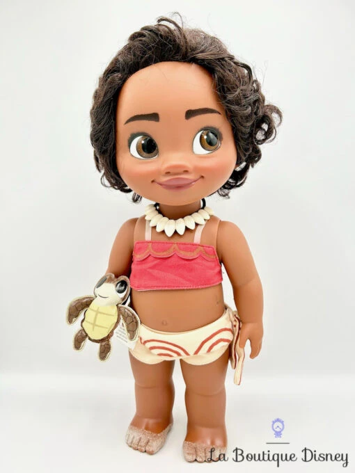 Poupée Vaiana Toddler Animators Collection Disney Store 2016 Bébé Tortue 39 Cm