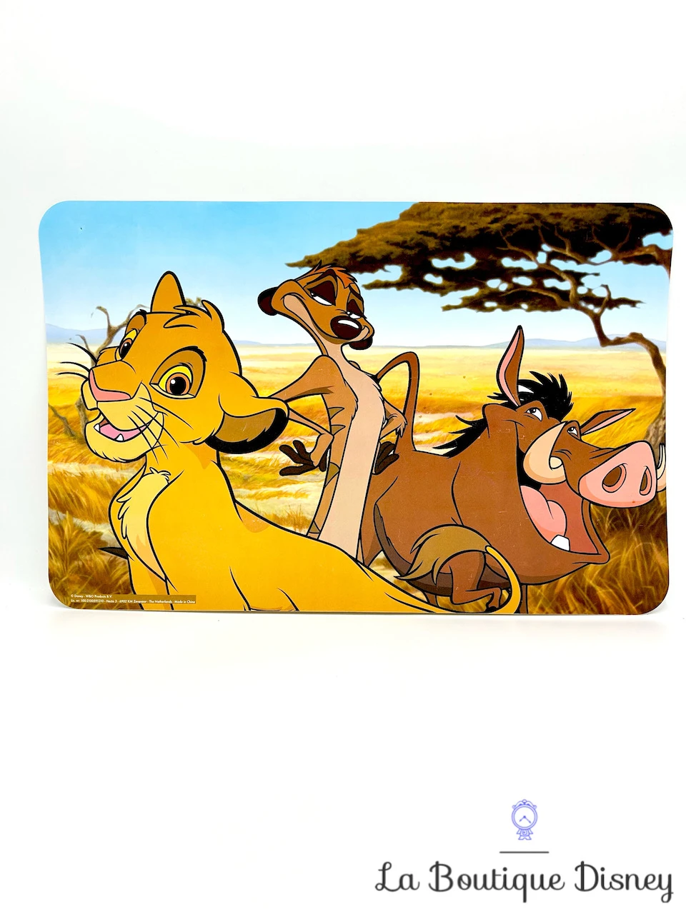 Set De Table Simba Timon Pumbaa Disney W&O Products Le Roi Lion Dessous Table Plastique
