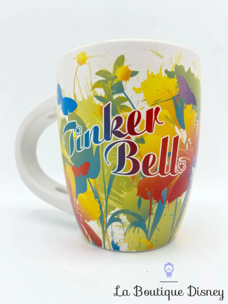 Tasse Fée Clochette TinkerBell Disney Store Mug Peter Pan Fleurs Multicolores – Image 3