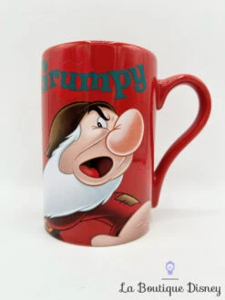 Tasse Grincheux Grumpy Disney Store Exclusive Mug Rouge Blanche Neige Et Les Sept Nains