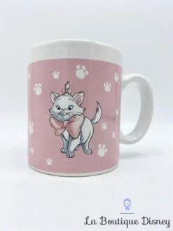 Tasse Marie Les Aristochats Disney Mug Expresso Mini Rose Chat Blanc