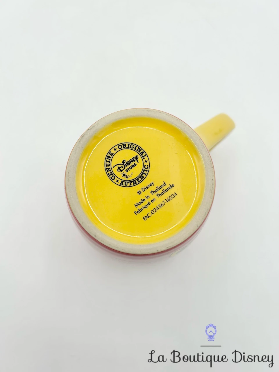 Tasse Minnie Mouse Rétro Vintage Disney Store 2016 Mug Rose Jaune – Image 6