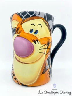 Tasse Tigrou Tigger Disney Store Mug Winnie L'ourson Noir Orange