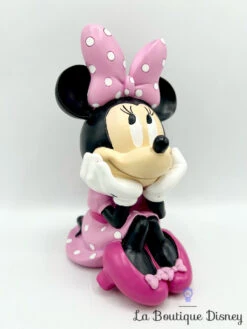 Tirelire Minnie Mouse Disney Résine Rose 19 Cm