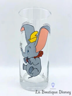 Verre Dumbo Disney éléphant Gris Transparent