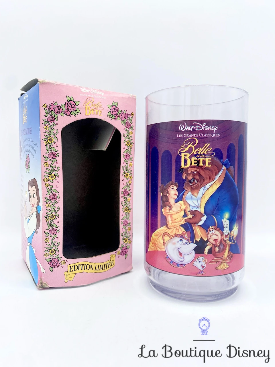 Verre La Belle Et La Bête Walt Disney Les Grands Classiques Édition Limitée Burger King 1995 Vintage