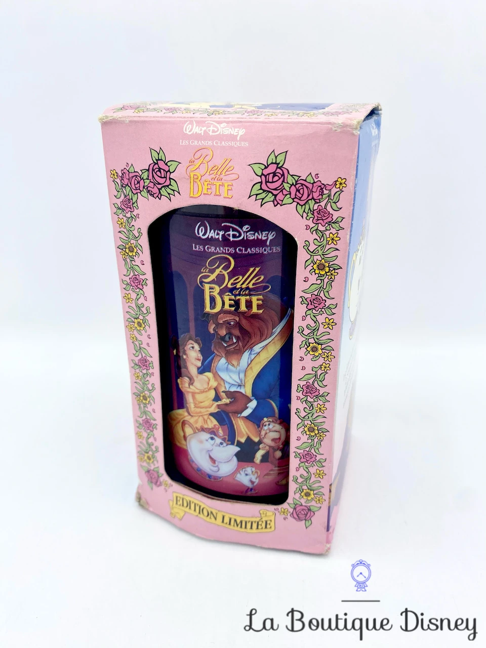 Verre La Belle Et La Bête Walt Disney Les Grands Classiques Édition Limitée Burger King 1995 Vintage – Image 2
