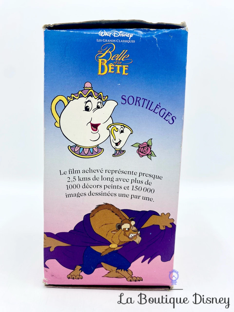 Verre La Belle Et La Bête Walt Disney Les Grands Classiques Édition Limitée Burger King 1995 Vintage – Image 7