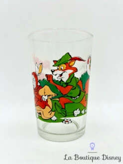 Verre Robin Des Bois Disney VMC Vintage Moutarde
