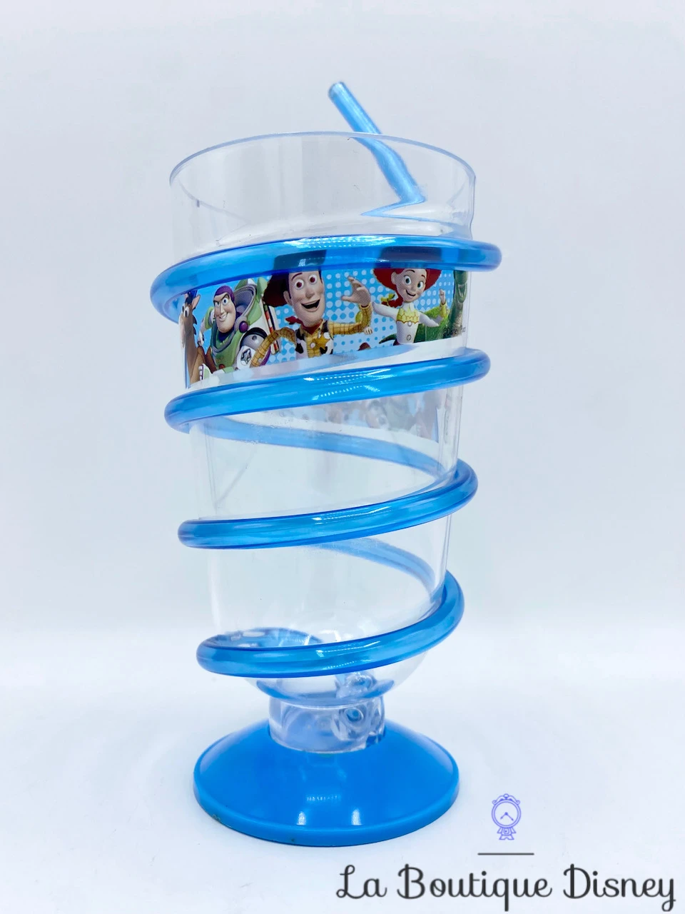 Verre Paille Toy Story 3 Disney Pixar Gobelet Bleu Plastique – Image 2