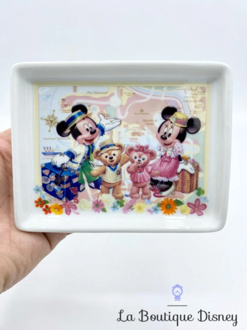 Vide Poche Mickey Minnie Duffy ShellieMay Tokyo Disney Sea Céramique Carte Voyage